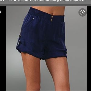 DVF cupro shorts